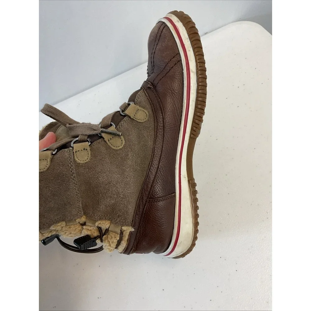 Pajar Canada Iceland‎ Waterproof Brown/Green Leather  Boots Women's 8-8.5
